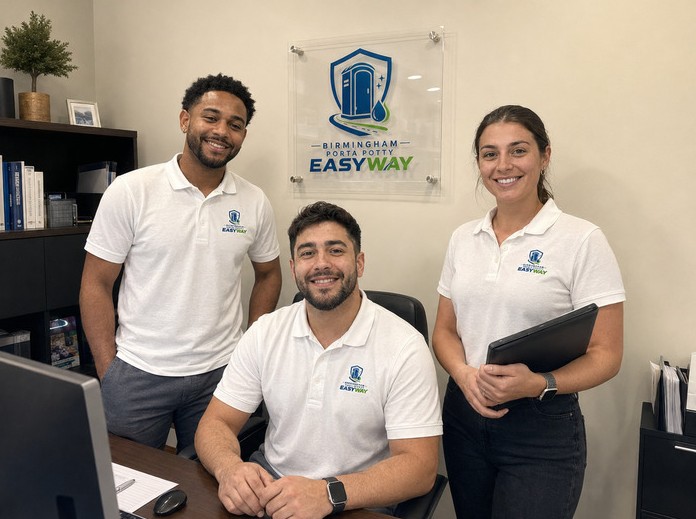 The Birmingham Porta Potty Easyway team at their Birmingham, AL office